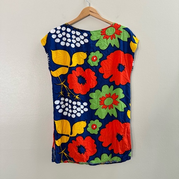 Marimekko x Target Colab Floral Tunic Mini Dress Beach Summer Coverup Small - Picture 4 of 5